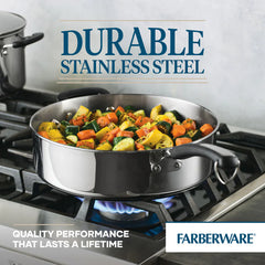 6-Quart Saute Pan with Lid and Helper Handle