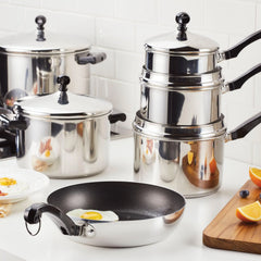 Classic Series Stainless Steel 8-Quart Stockpot With Straining Lid