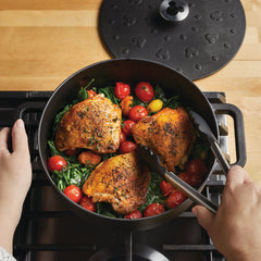 3-Quart Monochrome Pre-Seasoned Cast-Iron Dutch Oven