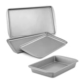 4-Piece Nonstick Cookie Pan and Cake Pan Set