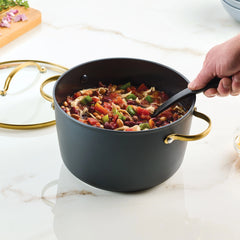 Forged Induction Ceramic 6-Quart Stockpot With Lid