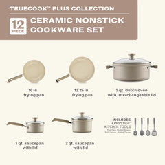 12-Piece Ceramic Plus Induction Cookware Set