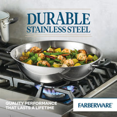 14-Inch Stainless Steel Wok