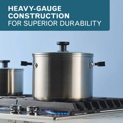 8-Quart Stainless Steel Induction Stockpot with Lid
