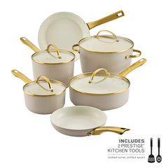 Forged Induction Ceramic 12-Piece Cookware Set