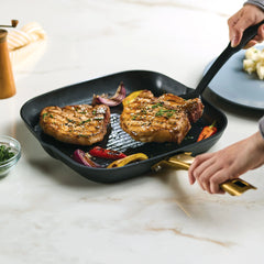 Forged Induction Ceramic 11-Inch Square Grill Pan