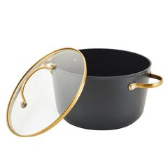 Forged Induction Ceramic 6-Quart Stockpot With Lid