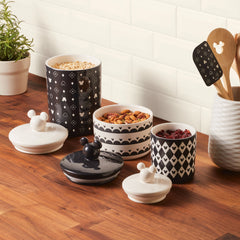 3 Piece Set of Ceramic Jar with Airtight Lids