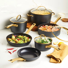 Forged Induction Ceramic 12-Piece Cookware Set