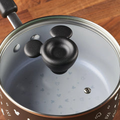 2-Quart Monochrome Ceramic Nonstick Saucepan with Lid