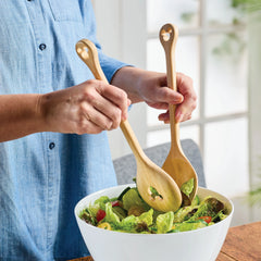 2-Piece Bamboo Salad Server Set