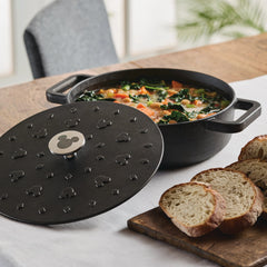3-Quart Monochrome Pre-Seasoned Cast-Iron Dutch Oven