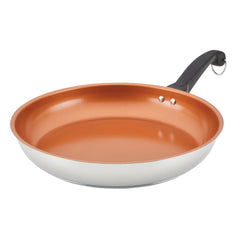 Classic Traditions Ceramic Stainless Steel 12.5" Skillet