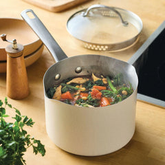 3-Quart Straining Saucepan with Lid