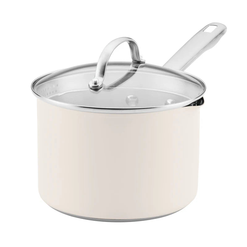 3-Quart Straining Saucepan with Lid