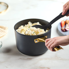Forged Induction Ceramic 3-Quart Sauce Pan With Lid