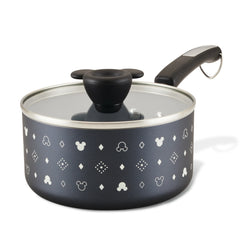 2-Quart Monochrome Ceramic Nonstick Saucepan with Lid