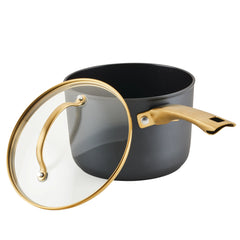 Forged Induction Ceramic 3-Quart Sauce Pan With Lid