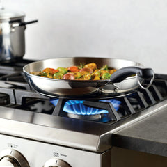 12.25-Inch Stainless Steel Frying Pan