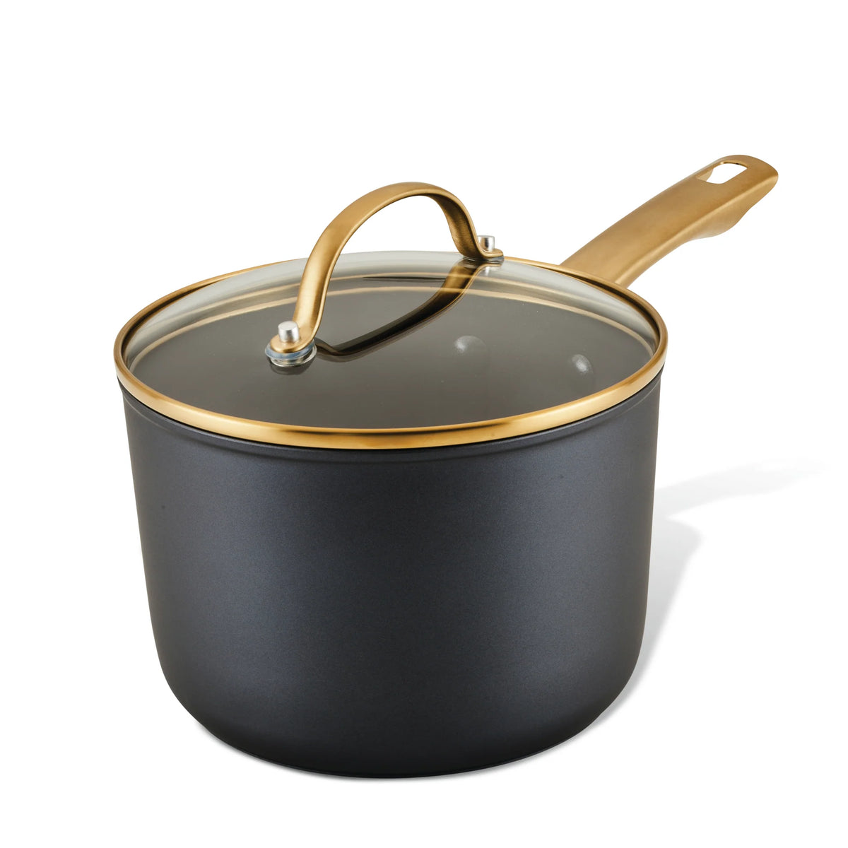Forged Induction Ceramic 3-Quart Sauce Pan With Lid