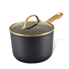 Forged Induction Ceramic 3-Quart Sauce Pan With Lid