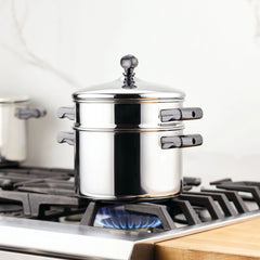 Classic Series Stainless Steel 3-Qt. Saucepot with Steamer Insert
