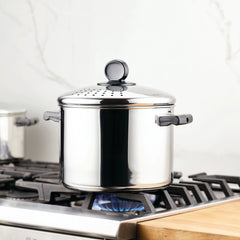 Classic Series Stainless Steel 8-Quart Stockpot With Straining Lid