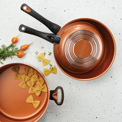12-Piece Copper Ceramic Nonstick Cookware Set