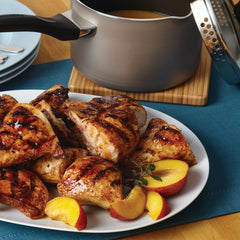 Nonstick Saucepan with Straining Lid